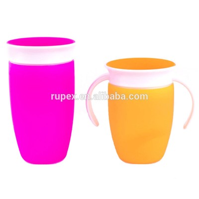 Direct factory price customize similar style prevent leaking magic plastic 360 degree miracle drinking cup with handle