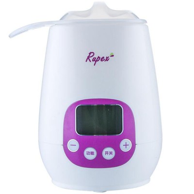 Cute shape 3 functions portable LCD display anti dry heating electric milk bottle warmer